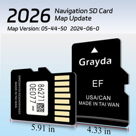 Grayda microSD slot access showing simple installation in Toyota