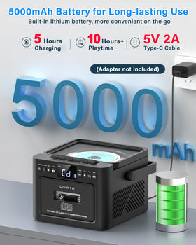 Greadio boombox Bluetooth 5.1 for easy pairing with phones and tablets.