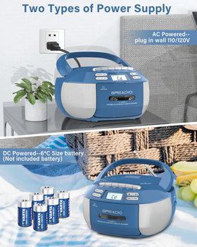Greadio Boombox remote control for convenient operation from anywhere