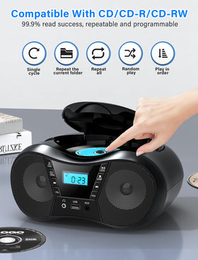 Greadio speaker close-up illustrating dual speakers for fuller stereo sound