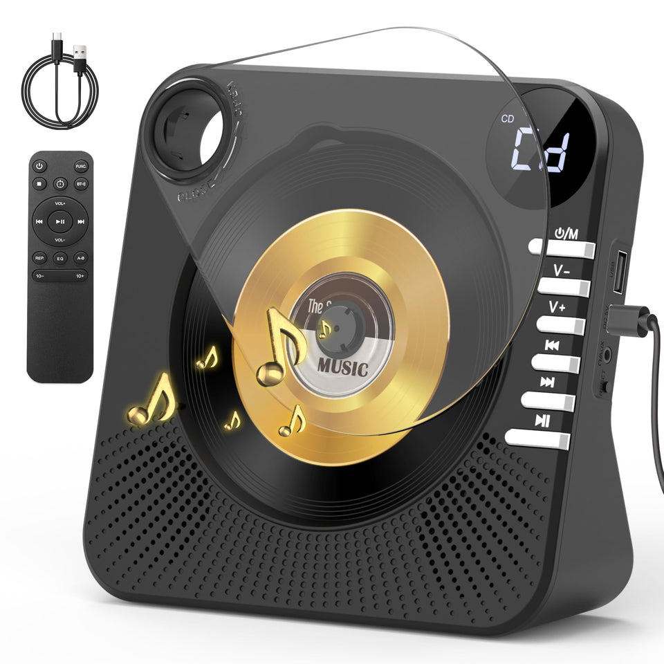 Greadio front view showing sleek black housing and control buttons for easy setup