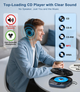 Greadio with included headphones and accessories highlighting ready-to-use portability