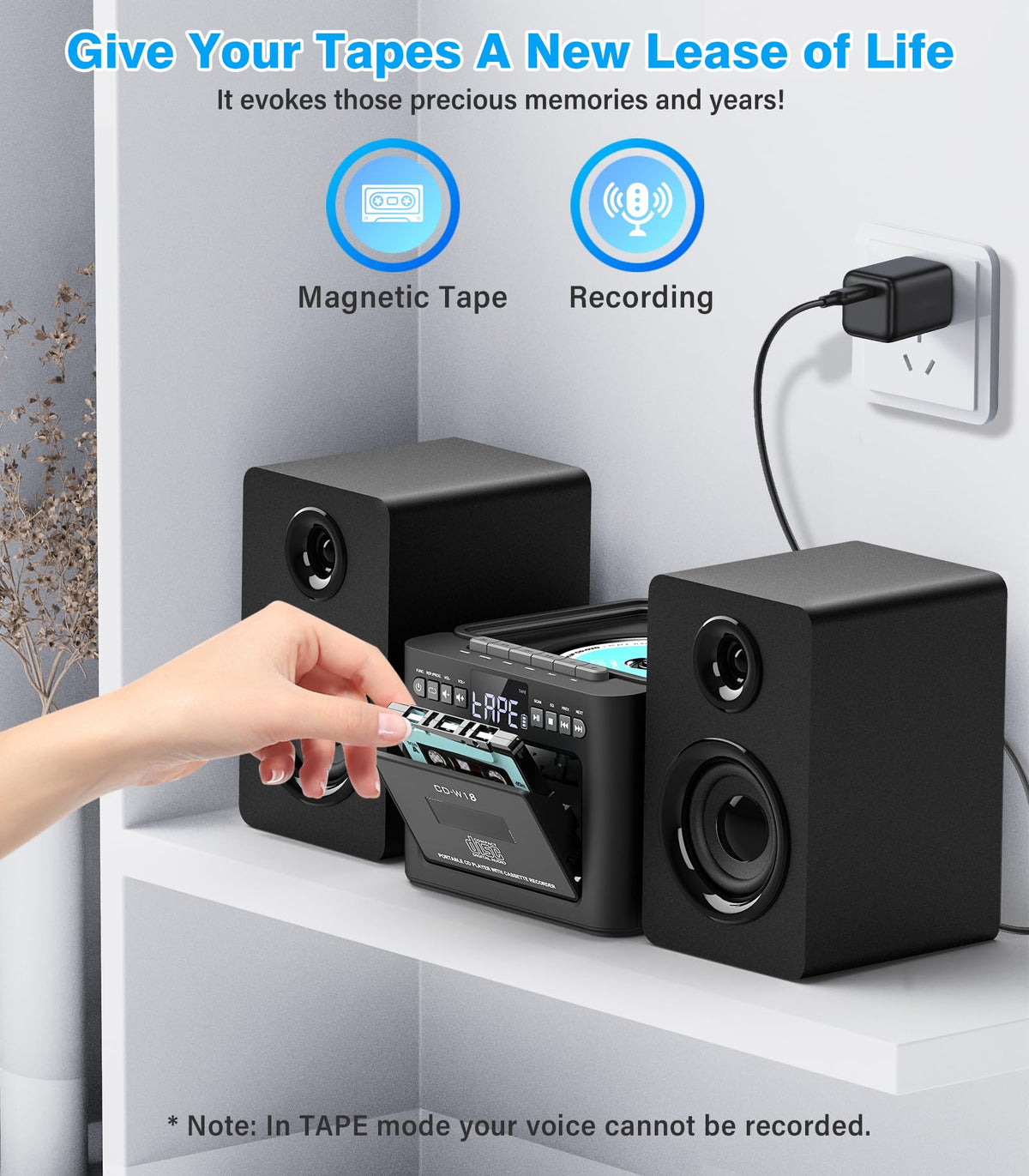Greadio remote and front controls displayed for easy wireless operation benefit