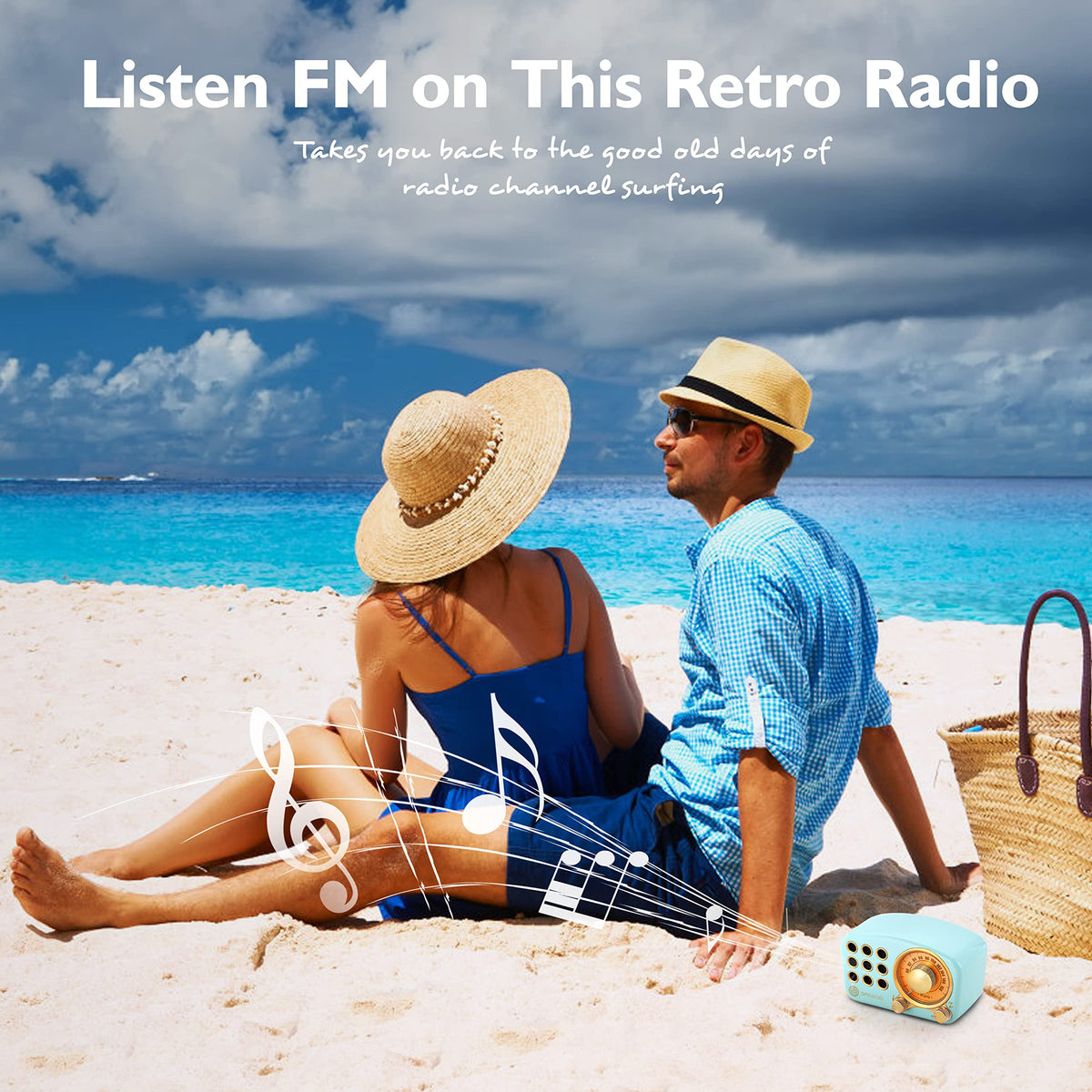 Greadio speaker at a picnic showing reliable outdoor audio playback