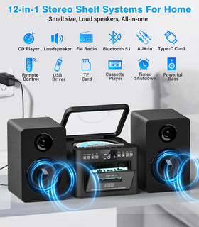 Greadio detachable speakers used separately as bookshelf monitors for desktop audio
