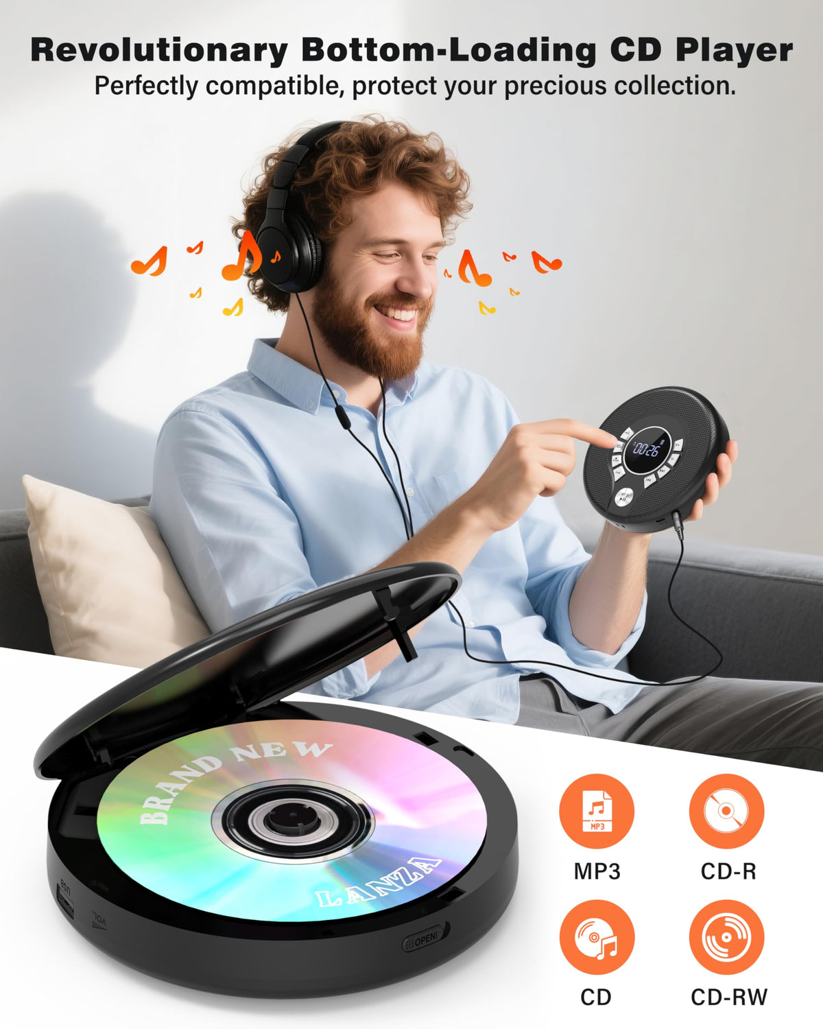 Greadio USB-C charging port view illustrating fast recharging convenience