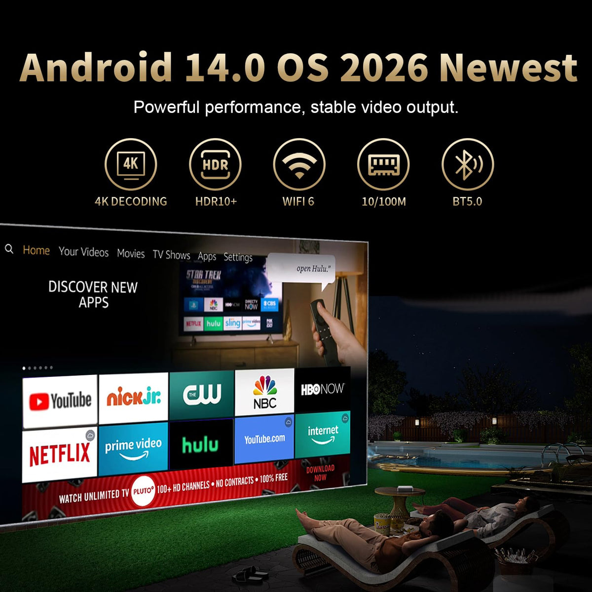 GREALT beside 8K TV demonstrating high-resolution playback benefits