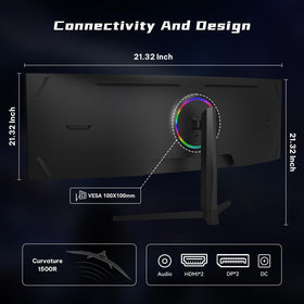 Great voell 49-inch monitor supports PIP/PBP for multitasking