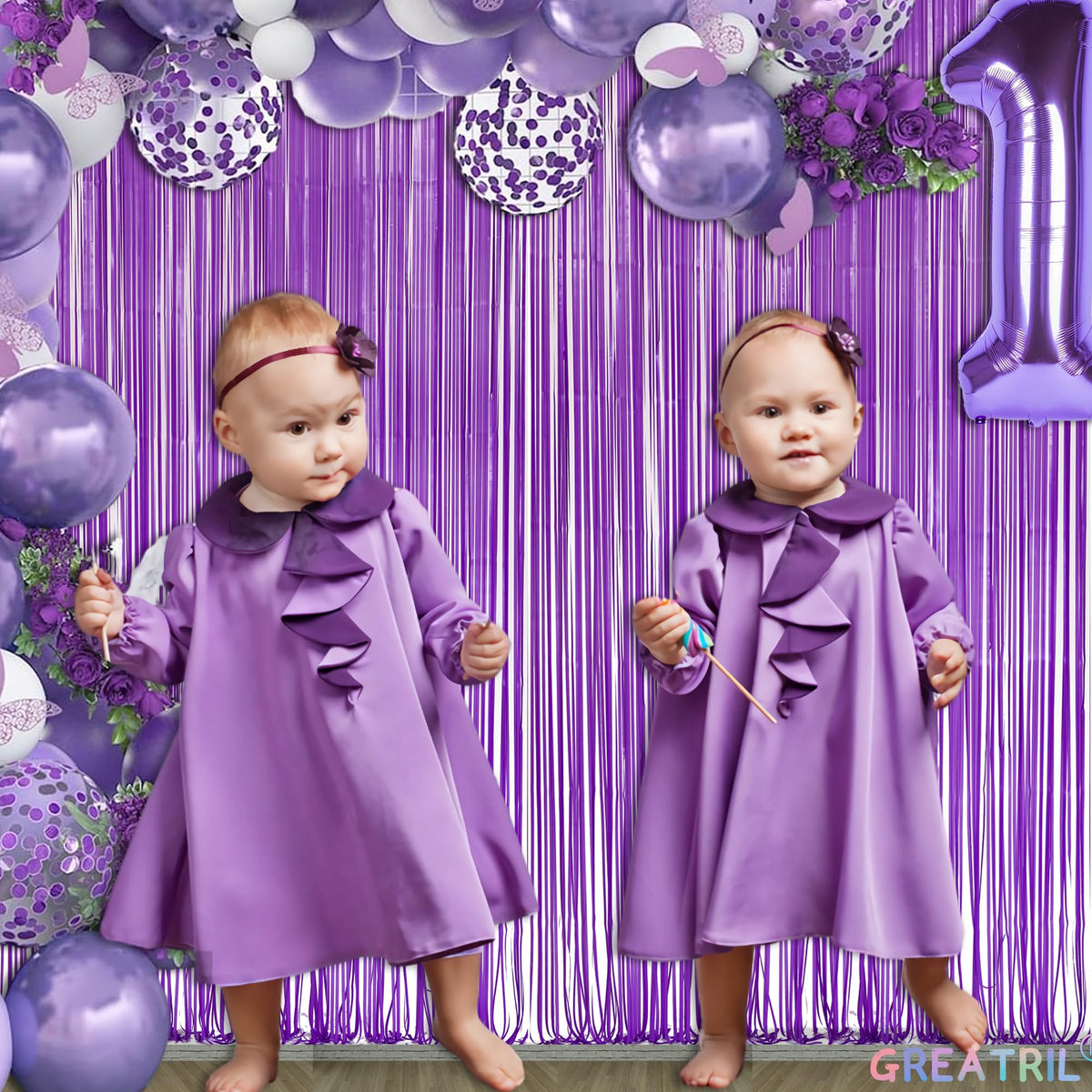 GREATRIL durable odorless streamer backdrop stands up for lively celebrations.