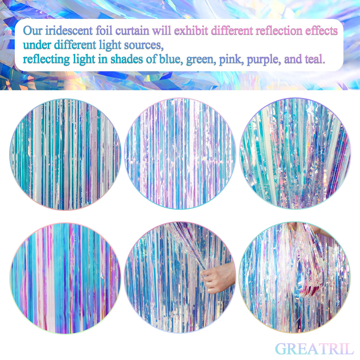 GreatRIL iridescent foil creates glamorous atmosphere for celebrations and shows.
