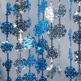 GREATRIL Snowflake Curtain creates an elegant backdrop for Christmas, winter events, or birthdays