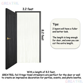 GREATRIL white backdrop drapes elegantly for bridal showers and galas.