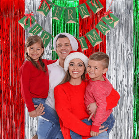 GREATRIL winter-wonderland decor with red-green-silver accents