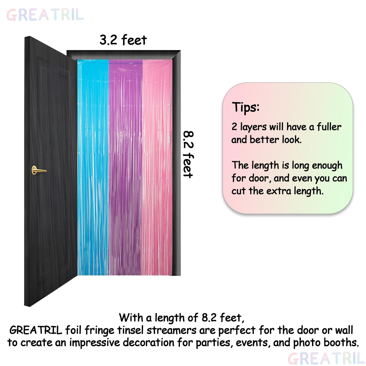 GREATRIL mermaid shower decor offers radiant accents for photo opportunities.