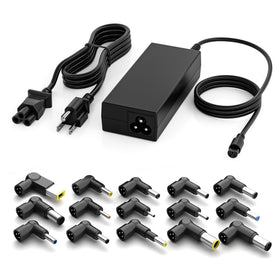 GreBed 90W universal charger with versatile tips for global laptop compatibility.