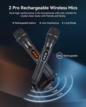 Green Keeper GKD40 two wireless microphones included for duets