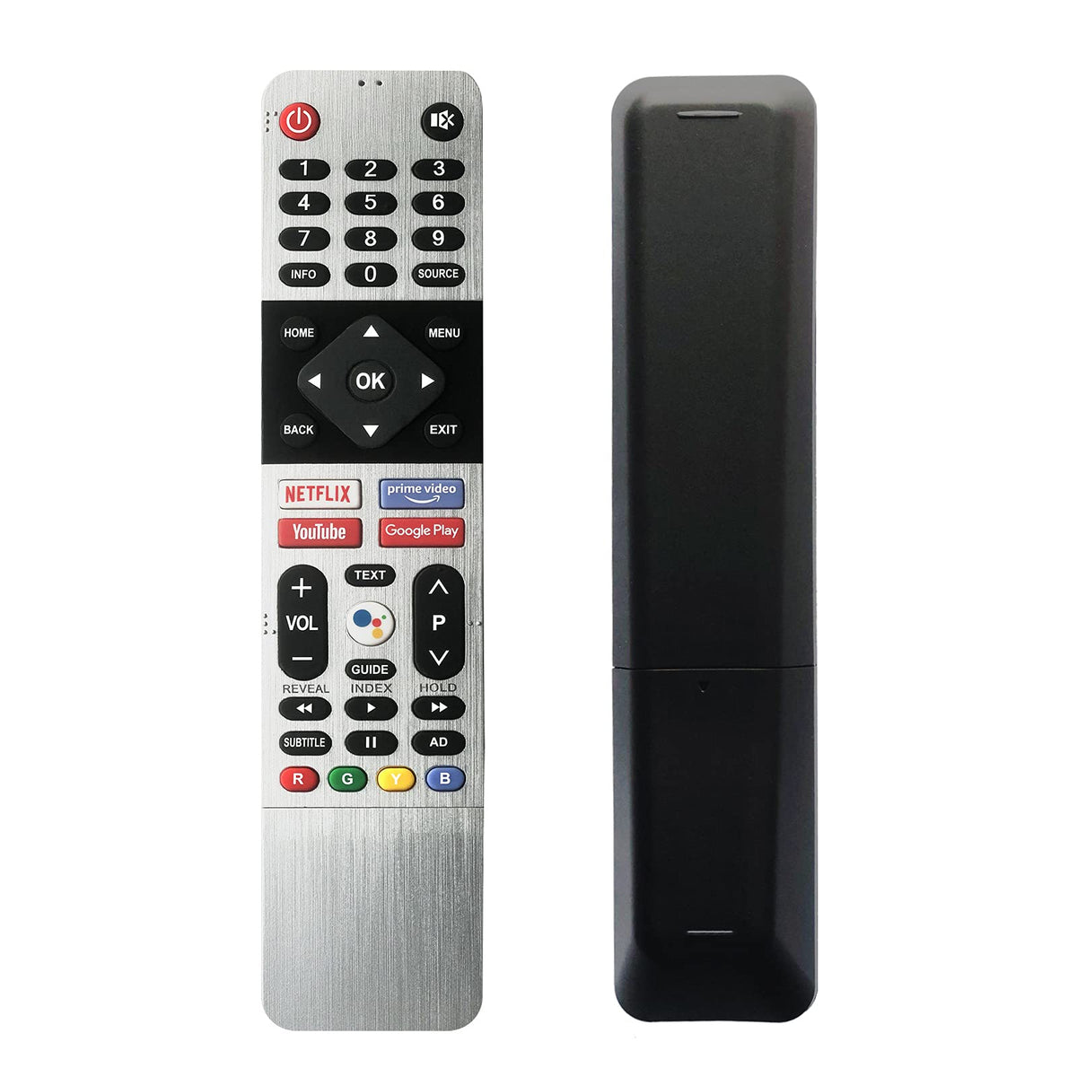 Greenafil remote front view showing buttons and quick access, restores TV control