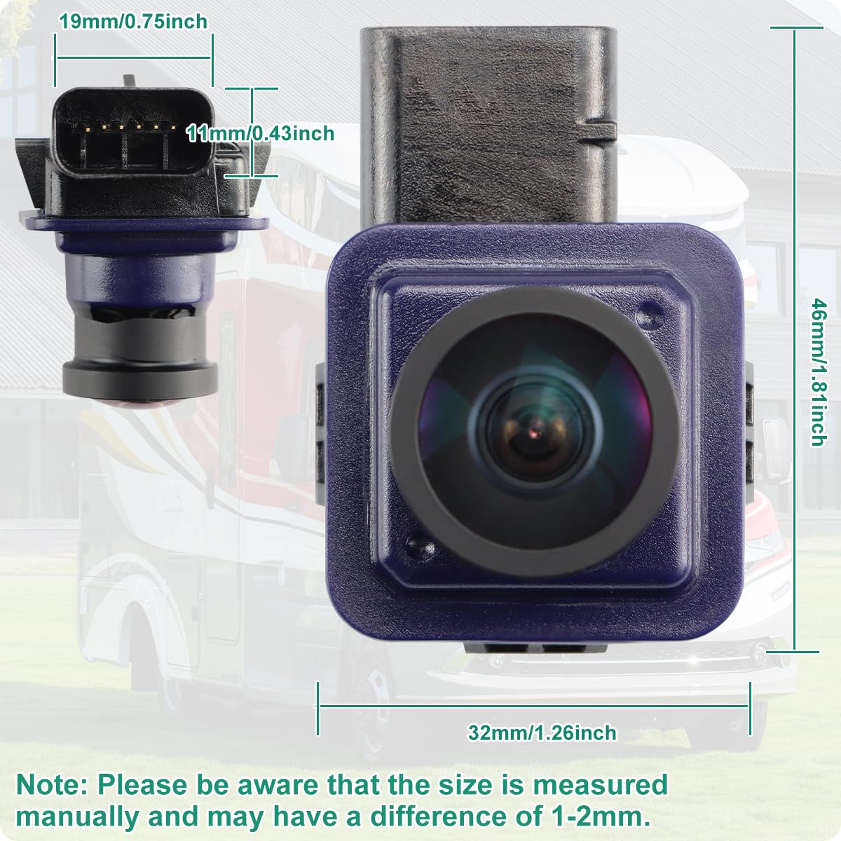 GreenYi EJ5Z-19G490-A night vision enhances low-light reversing clarity.