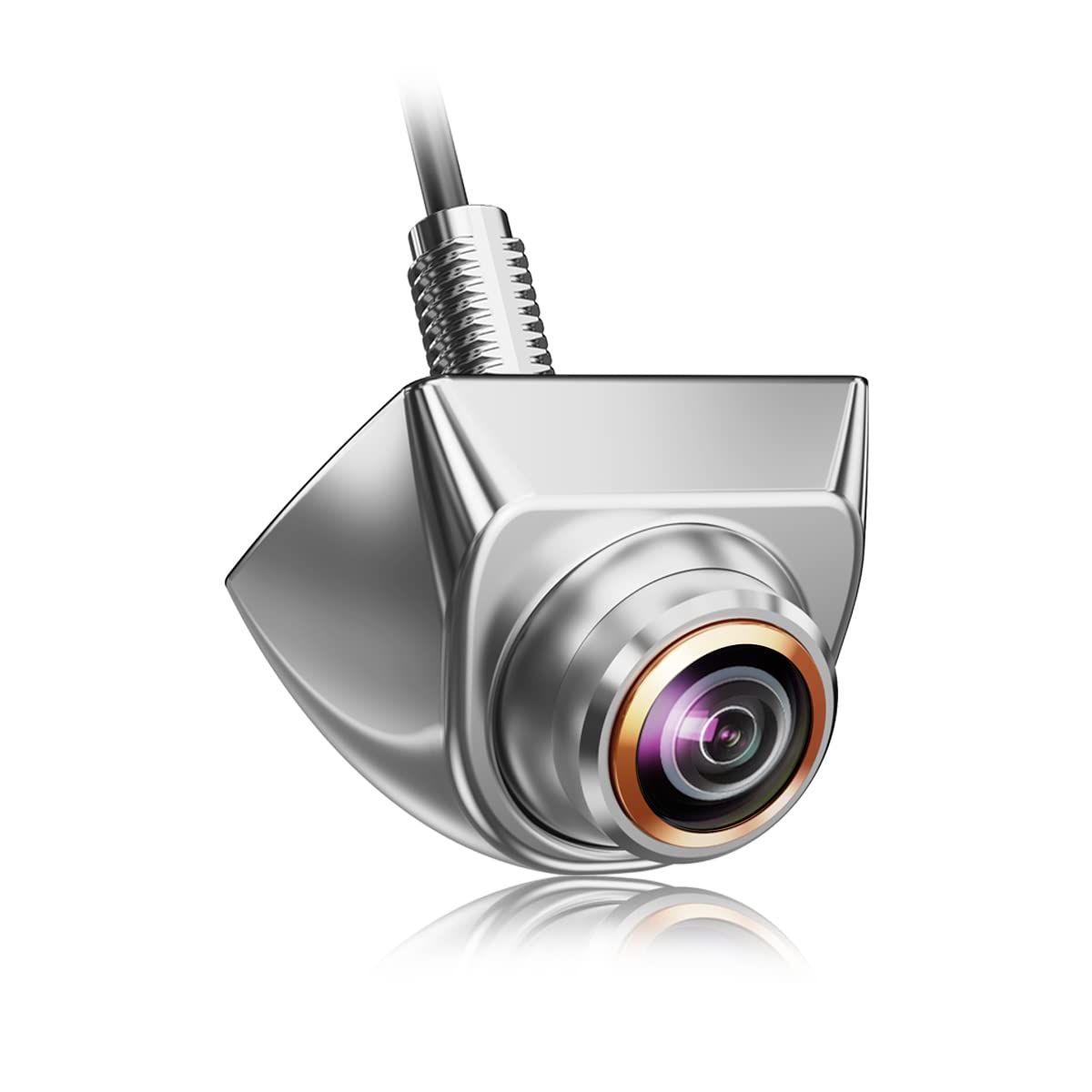 GreenYi camera front view with gold rim showing stylish durable design and improved visibility