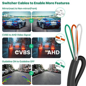 GreenYi camera mounted on bumper showing clearer backup awareness while parking