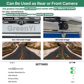 GreenYi camera mounted on SUV rear demonstrating vehicle compatibility