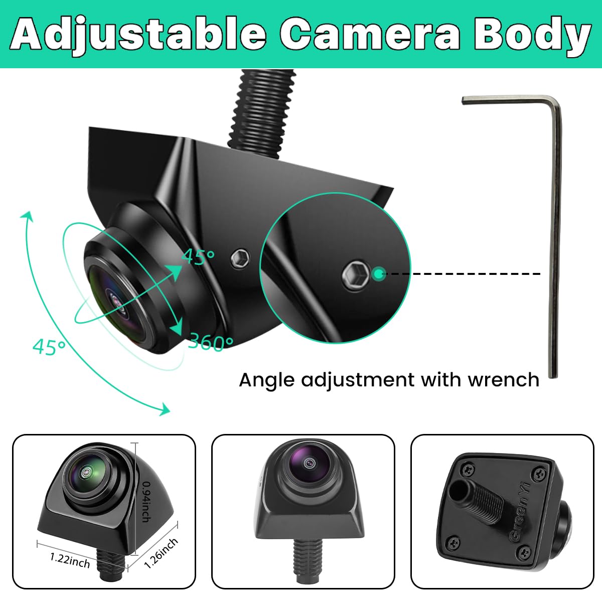 GreenYi side profile showing sealed housing and IP68 waterproof protection for reliability