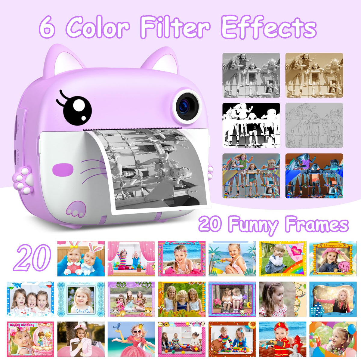 GREENKINDER accessories laid out including 32GB card stickers and colored pencils benefit