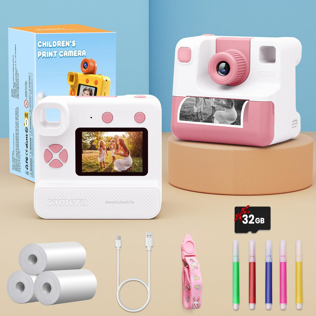 GREENKINDER accessories with stickers and colored pencils encouraging creative play