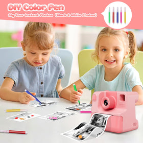 GREENKINDER camera in child's hands during play, durable and portable