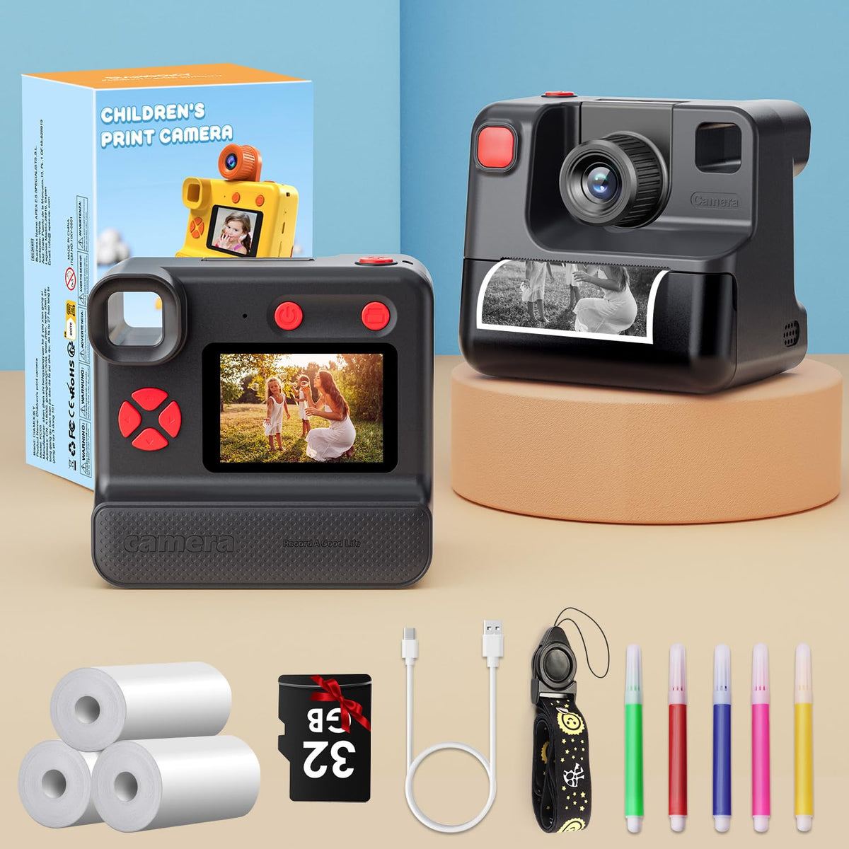 GREENKINDER child using camera outdoors, encourages creative play