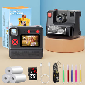 GREENKINDER child using camera outdoors, encourages creative play