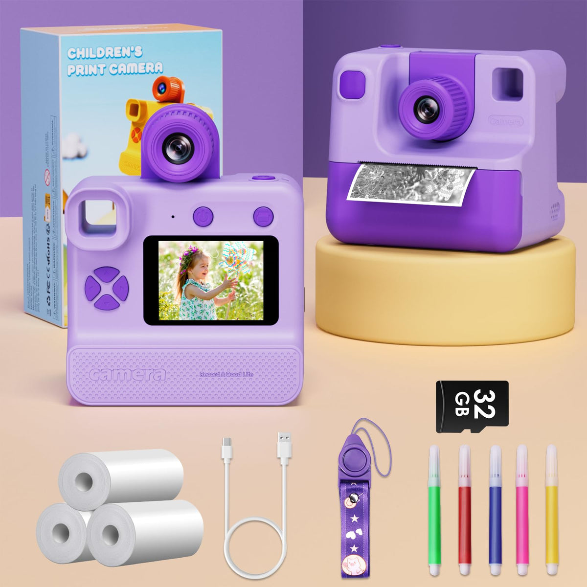 GREENKINDER camera in hand showing compact portable size