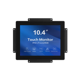 GreenTouch 10.4-inch open-frame front view shows rugged IP65 IK08 protection.