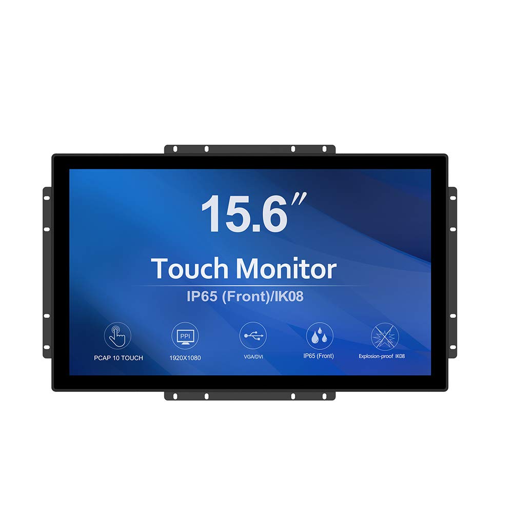 GreenTouch 15.6-inch open-frame touch display for durable industrial applications.