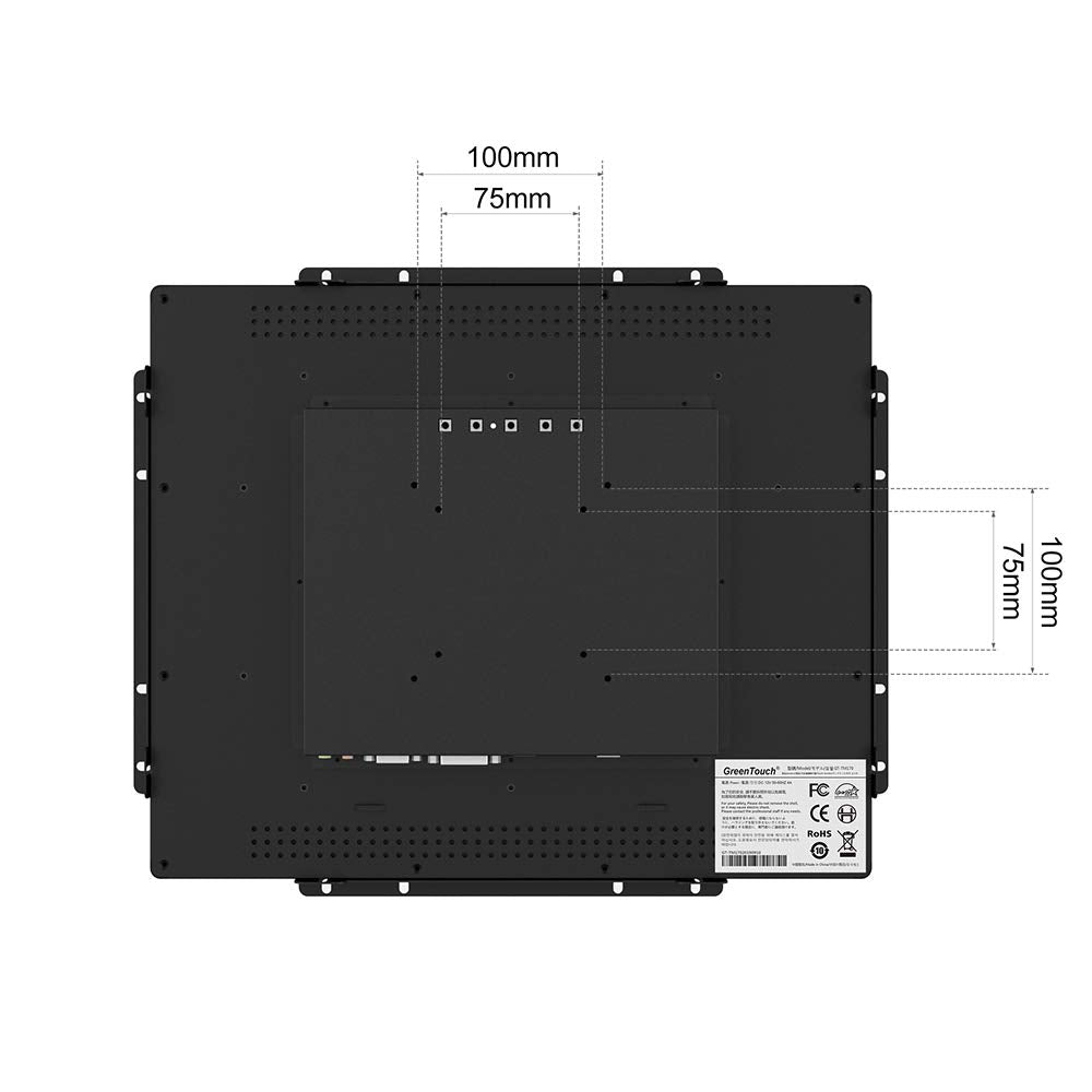 GreenTouch IP65-front screen protecting against dust and moisture.