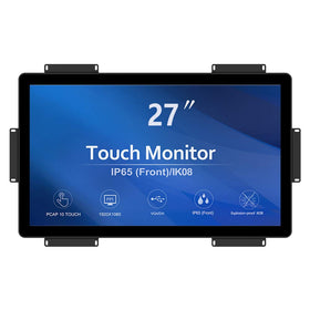 GreenTouch 27in open frame front view for interactive kiosks