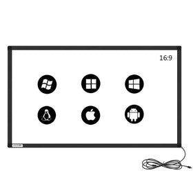 GreenTouch 40-inch infrared touch overlay front view for interactive displays
