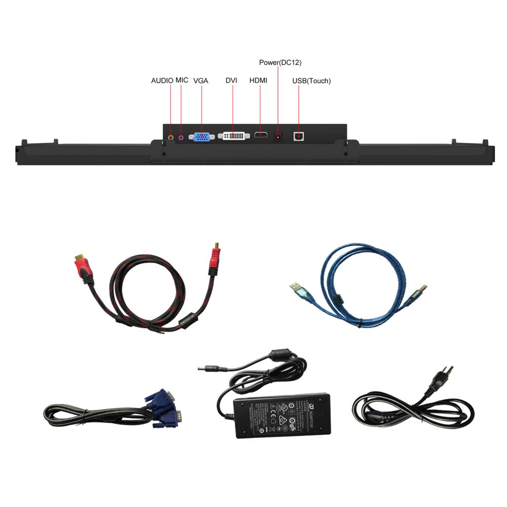 GreenTouch versatile ports include VGA, HDMI, and DVI for flexible integration.