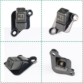 GreenYi camera connector detail showing OE-style plug for easy installation
