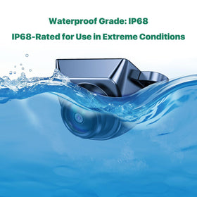 GreenYi IP68 waterproof camera performs reliably in rain, dust, and spray.