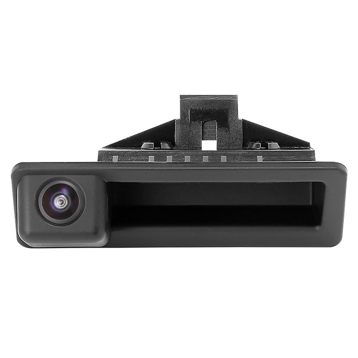 GreenYi trunk handle front view showing OEM-style fit and improved rear visibility