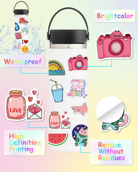 Greingways notebook designs stickers personalize study materials with bold visuals.