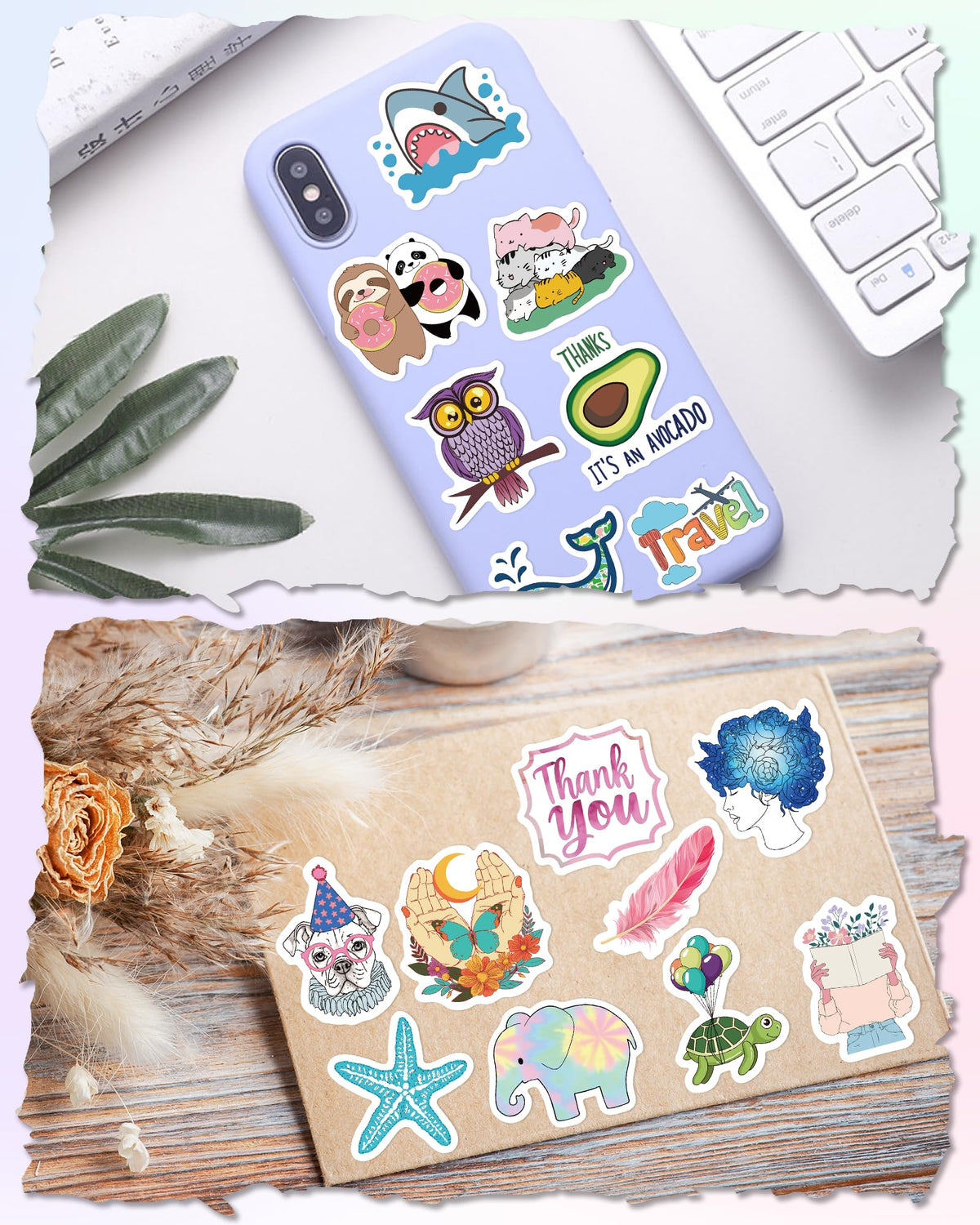 Greingways school supplies stickers showcase kid-friendly patterns for desks and crafts.