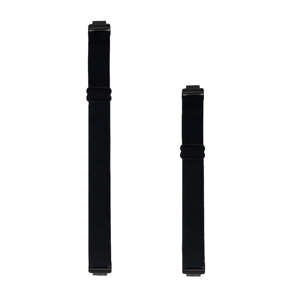 Grestun front packaging showing two black adjustable bands, quick compatibility and convenience
