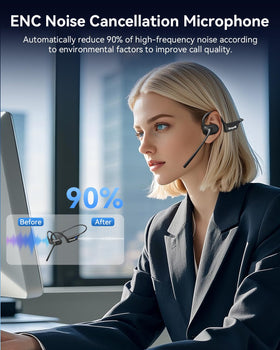 Greyolk Hi-Fi Stereo Sound with 15mm drivers for immersive audio during workouts or calls