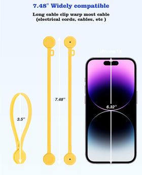 GRODOE colorful cable clips set helps distinguish cables at a glance