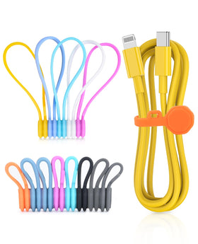 GRODOE silicone magnetic cable clip 2.84inch secures cables neatly