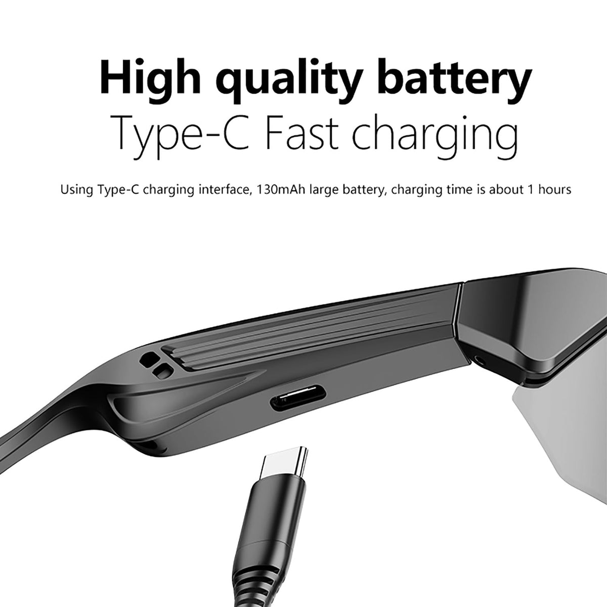 Grofulor Smart Glasses built-in mic for hands-free calls