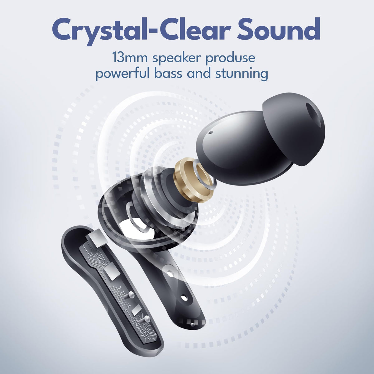 three Groovz silicone ear tips displayed, demonstrating fit options and improved isolation