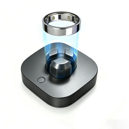 GroTawel front view of charger dock showing compact design and easy placement benefit